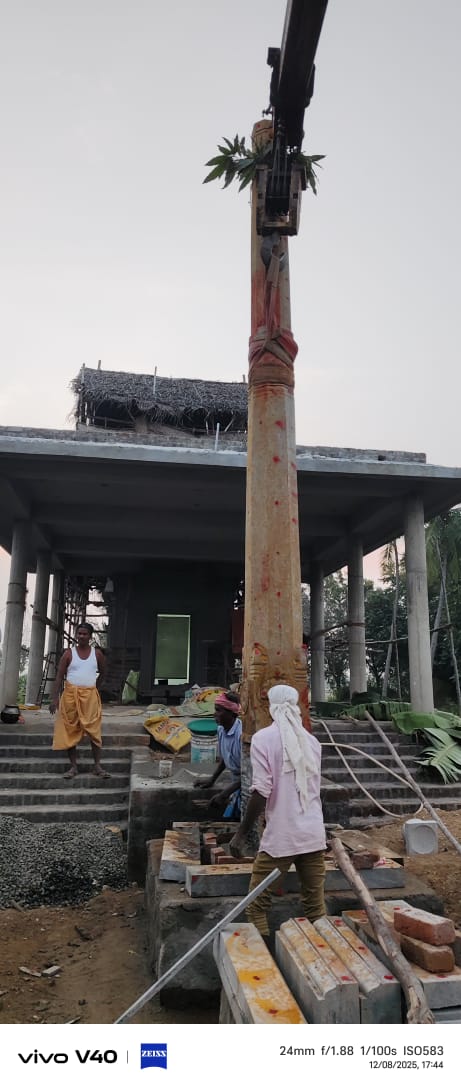 New temple construction — Mambakkam, April 2026
